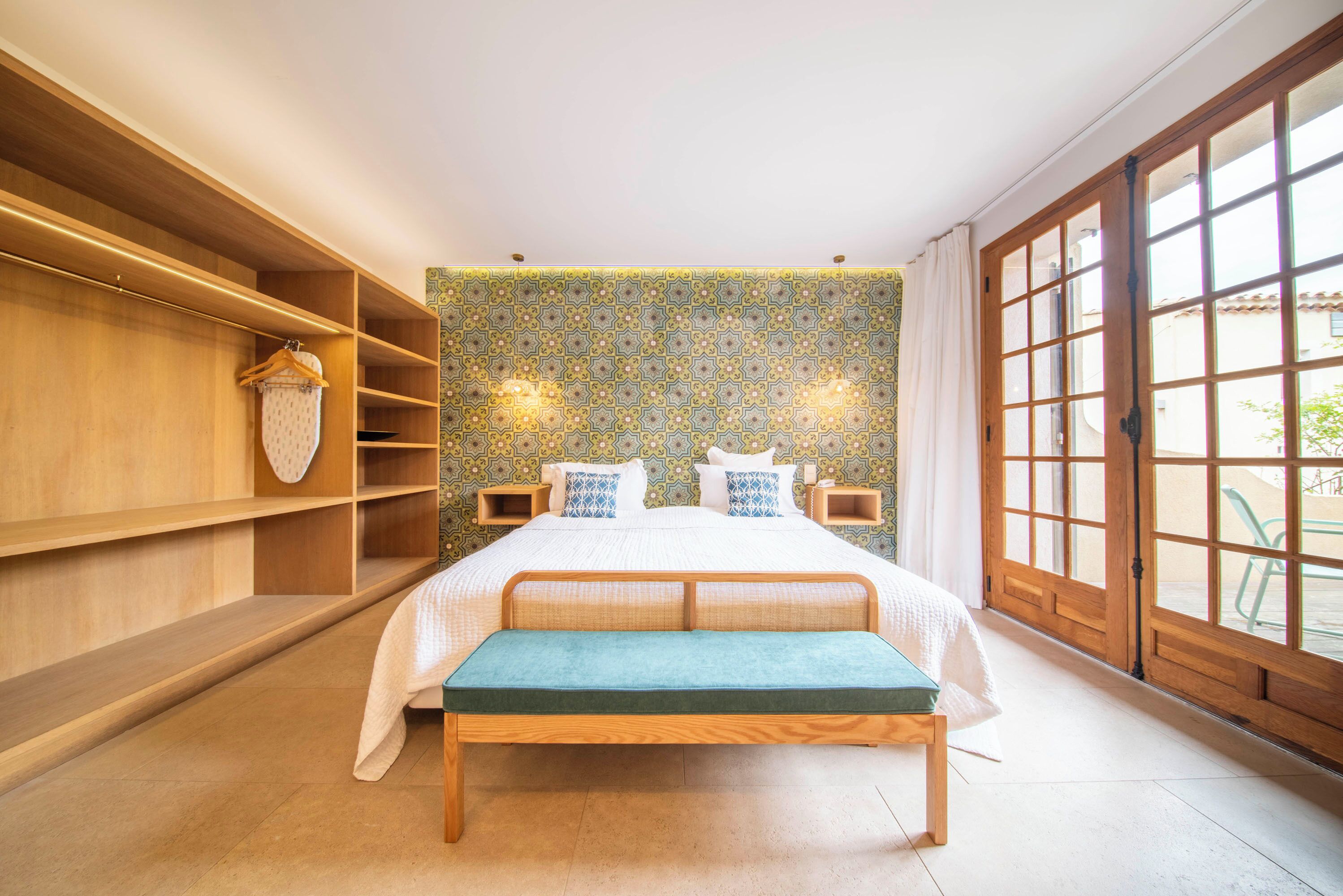 deluxe double room, 1 queen bed, terrace | 1 bedroom, minibar, in-room safe, individually decorated