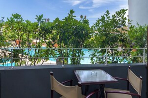 Double or Twin Room, Balcony, Pool View (1st Floor) | View from room