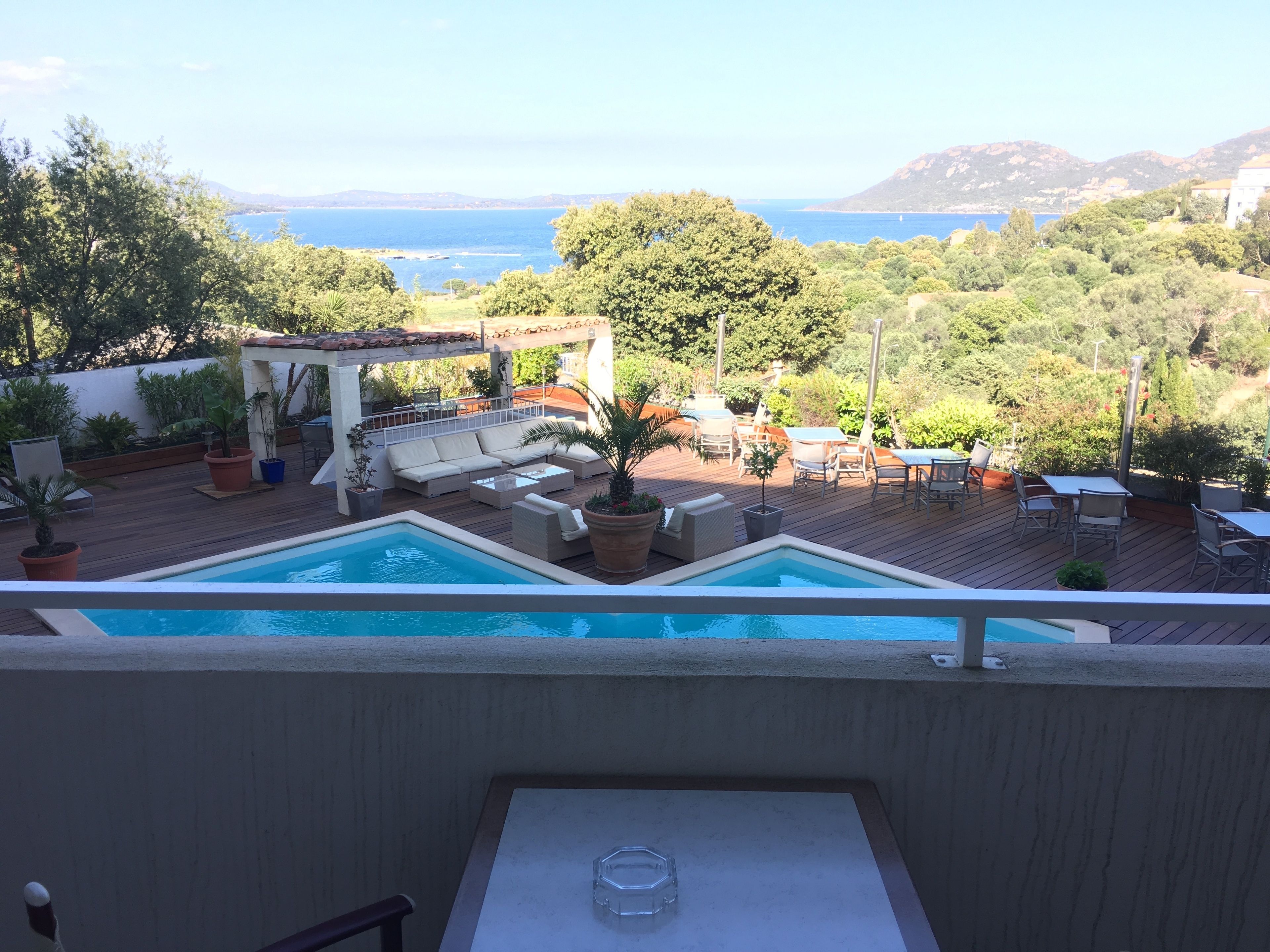 Uitzicht vanuit accommodatie