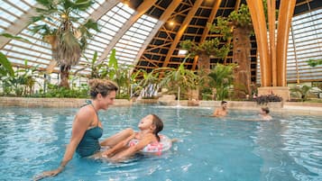 Indoor pool, seasonal outdoor pool, free pool cabanas, pool loungers