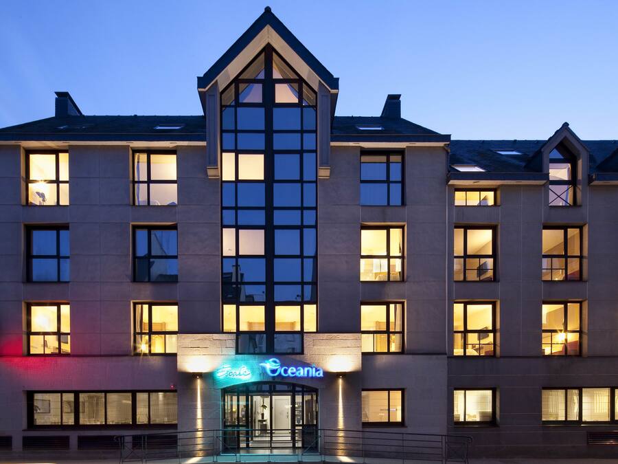 Fassade der Unterkunft â Abend/Nacht