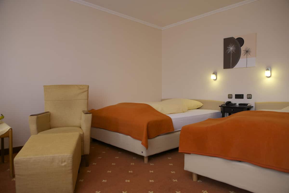 standard double room, 1 queen bed | 1 bedroom, hypo-allergenic bedding, in-room safe, desk