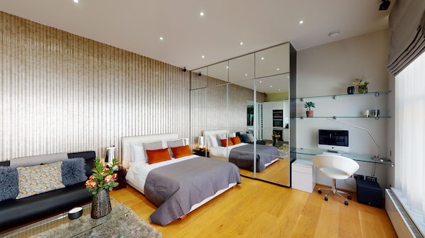 Apartment, 1 Bedroom | In-room safe, soundproofing, iron/ironing board, free WiFi