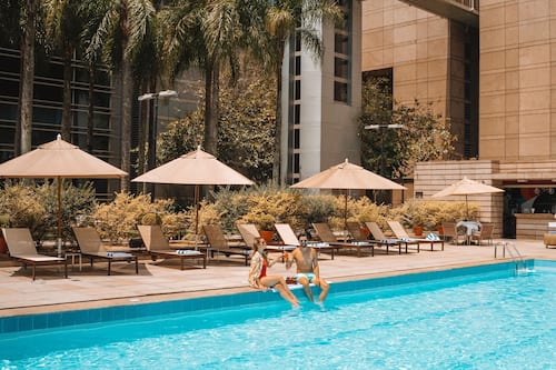 Indoor pool, outdoor pool