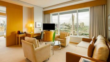 Suite Grand, Bridge View | Draps en coton égyptien, literie de qualité, minibar