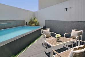 Villa, 3 habitaciones (Pool) | Ropa de cama de alta calidad, edredón y camas con efecto memoria 