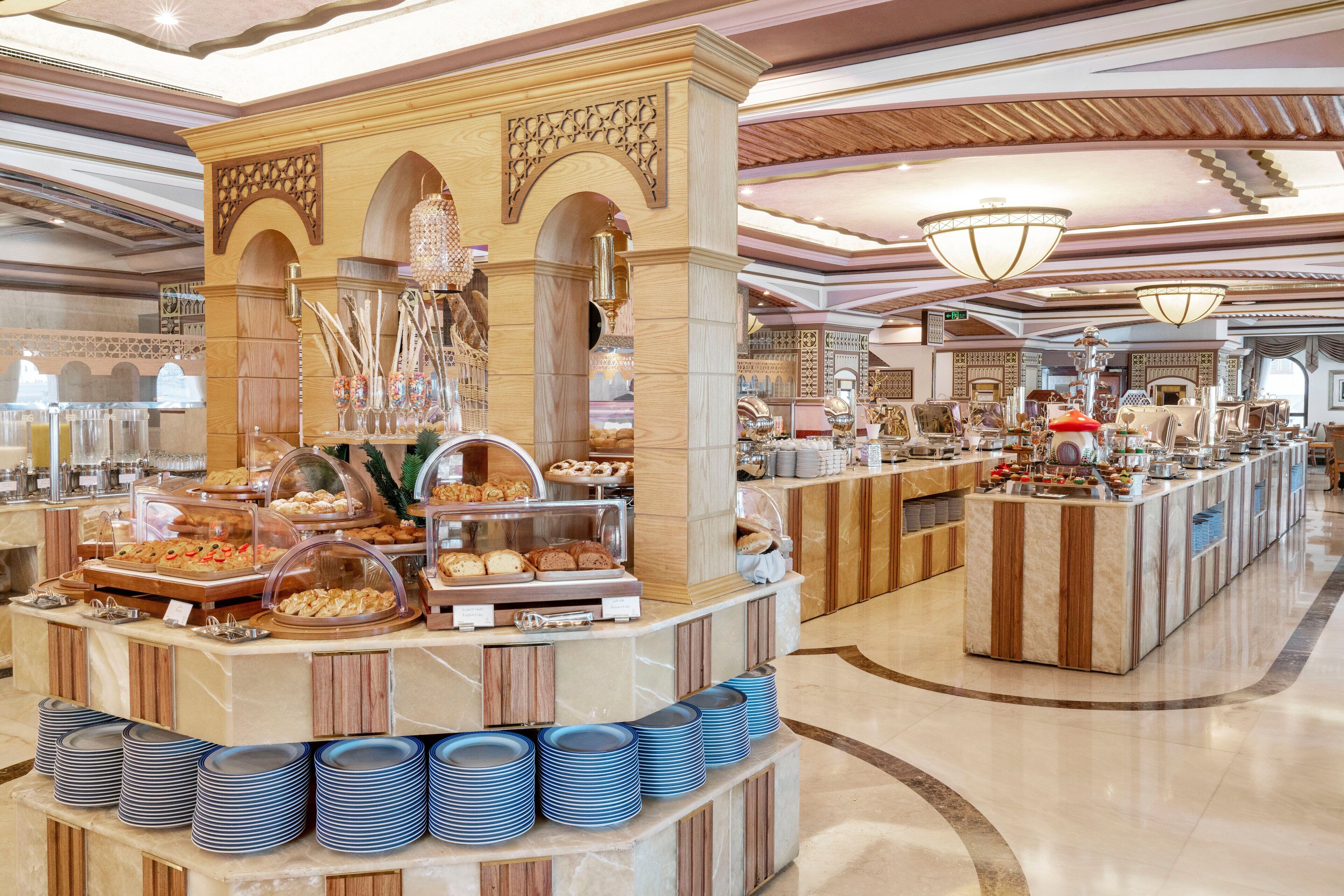 daily buffet breakfast (sar 140 per person)