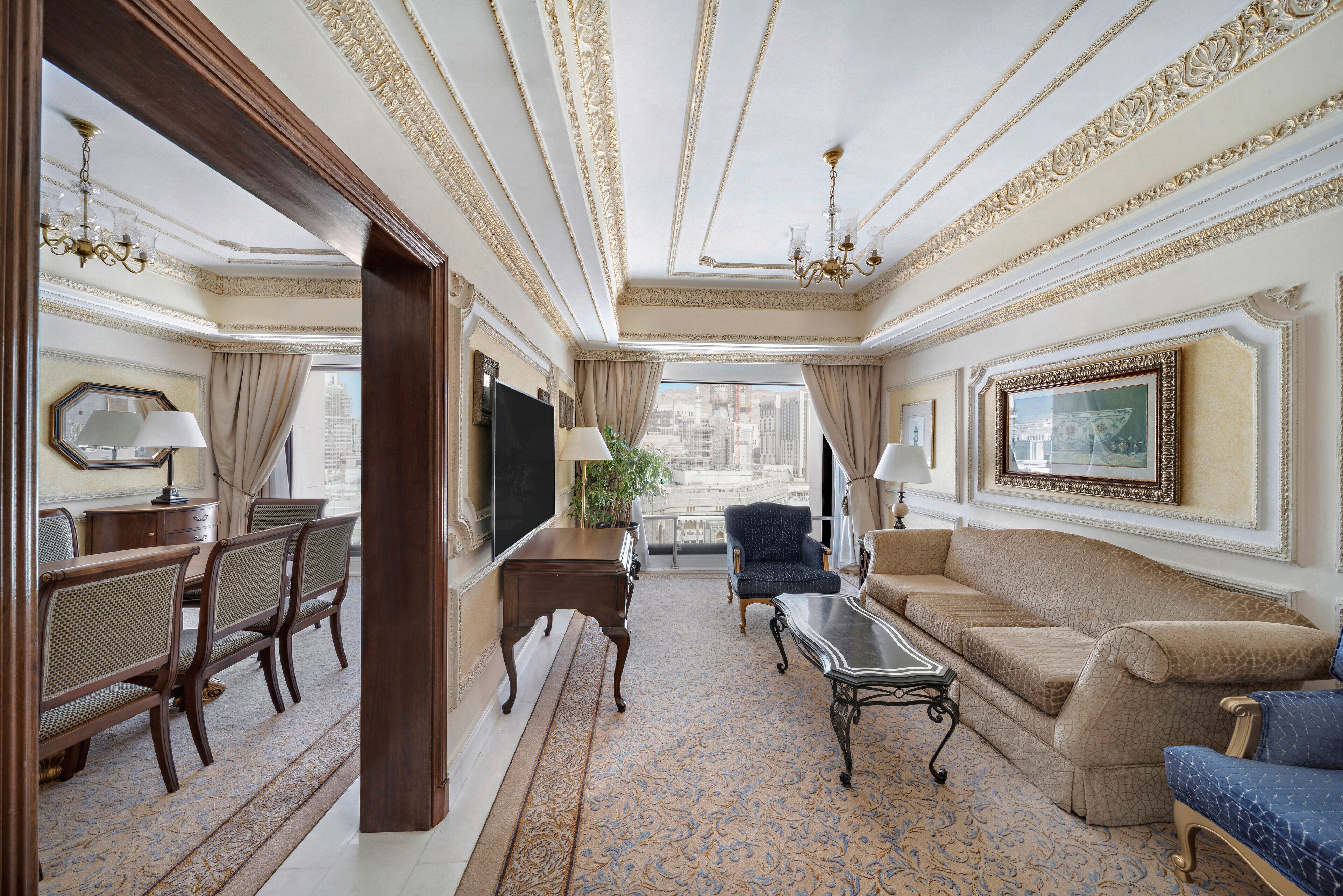 suite, 2 bedrooms (haram view) | 1 bedroom, egyptian cotton sheets, premium bedding, down duvets