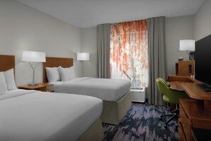 Room, 2 Queen Beds, Non Smoking | Premium bedding, pillow-top beds, desk, iron/ironing board