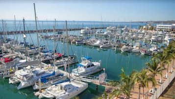 Outdoor banquet area