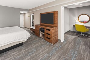 Room, 1 King Bed with Sofa bed, Non Smoking | Hypo-allergenic bedding, pillowtop beds, desk, blackout drapes - Hampton Inn Seekonk (Seekonk)