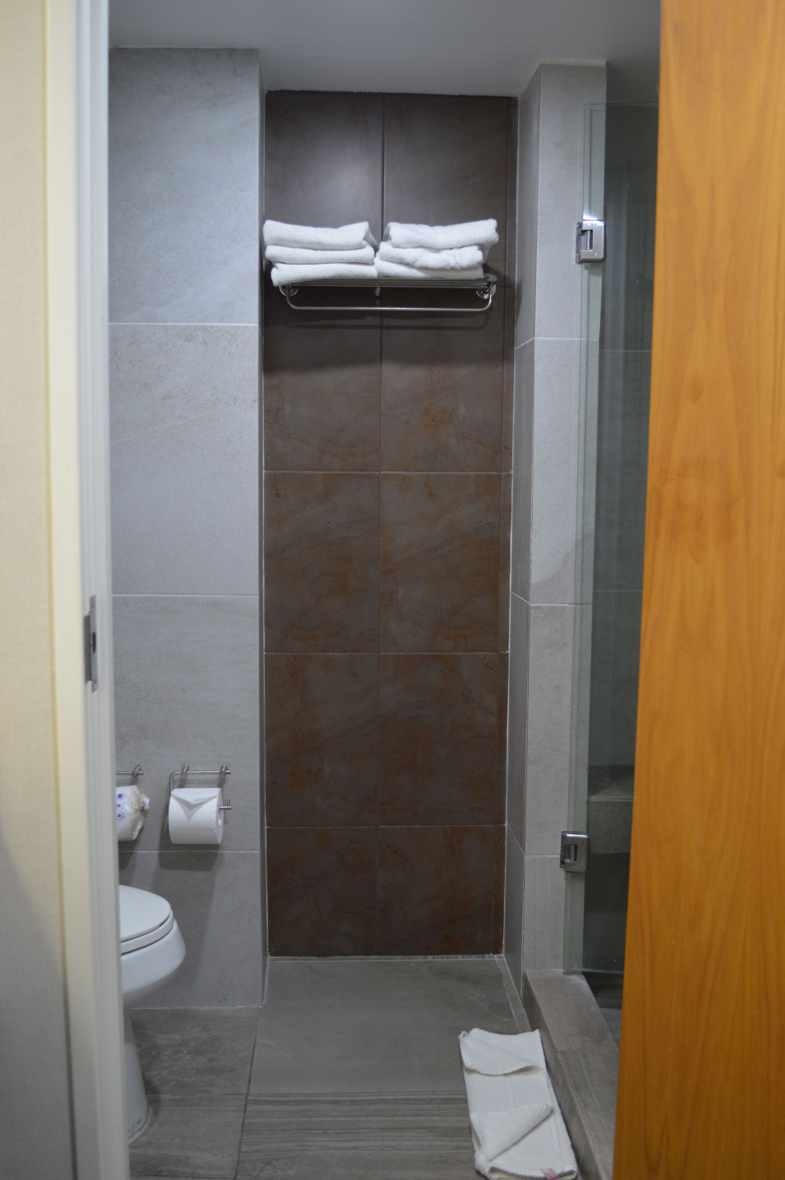 free toiletries, hair dryer, towels, soap