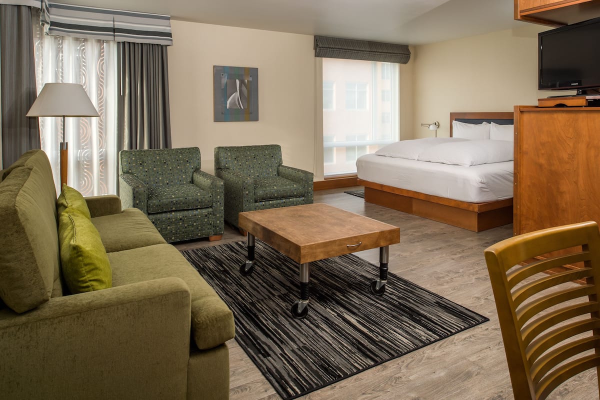 Premium bedding, down duvets, pillow-top beds, in-room safe