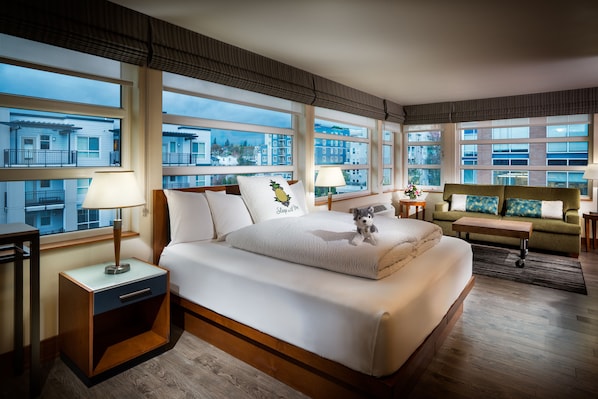 Junior Suite (Montlake) | Premium bedding, down duvets, pillow-top beds, in-room safe