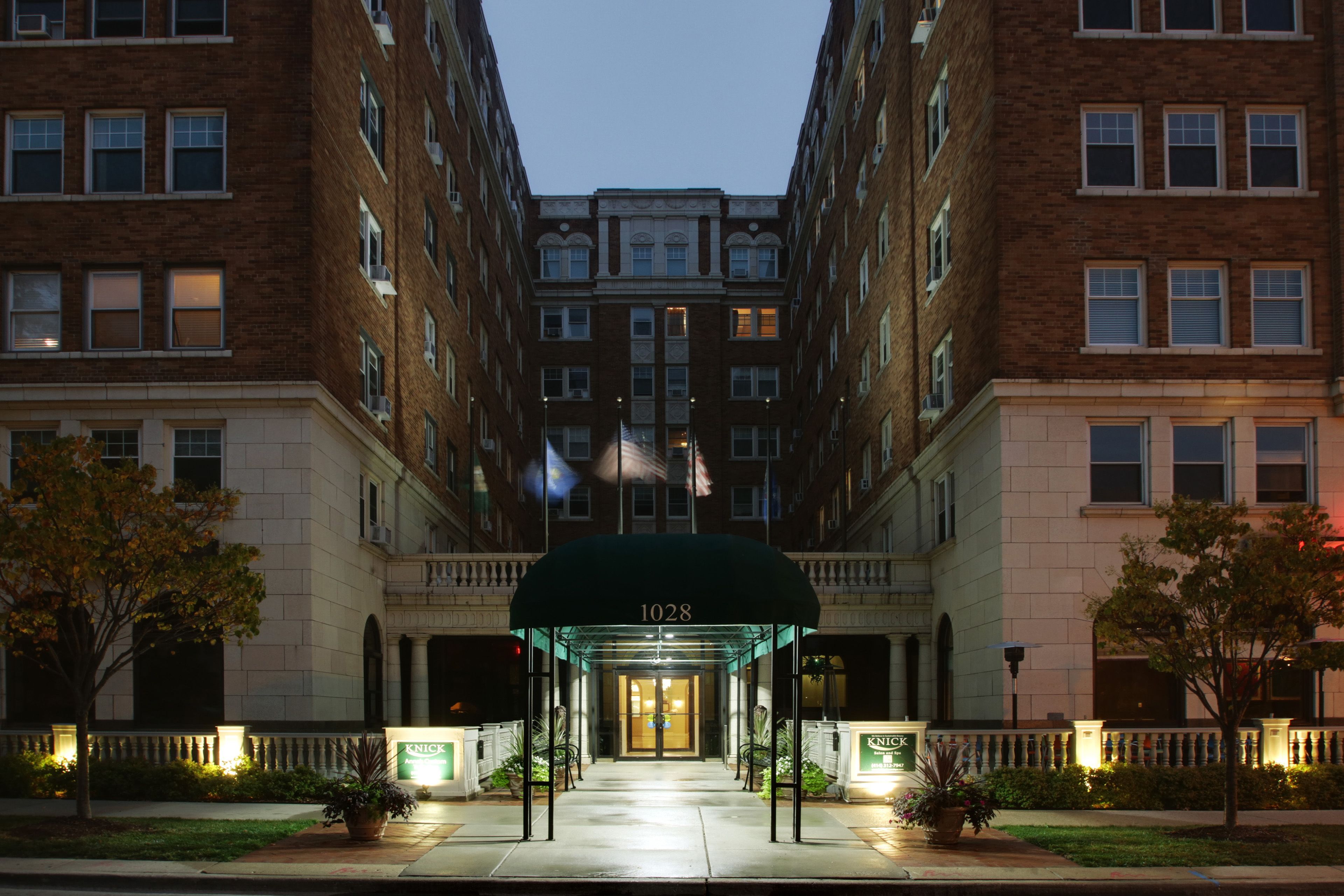 front of property – evening/night