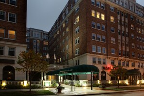 Front of property – evening/night