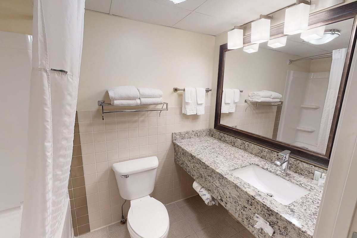 desk, blackout curtains, iron/ironing board, free cots/infant beds