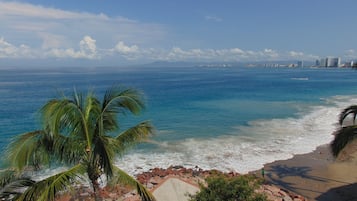 En la playa