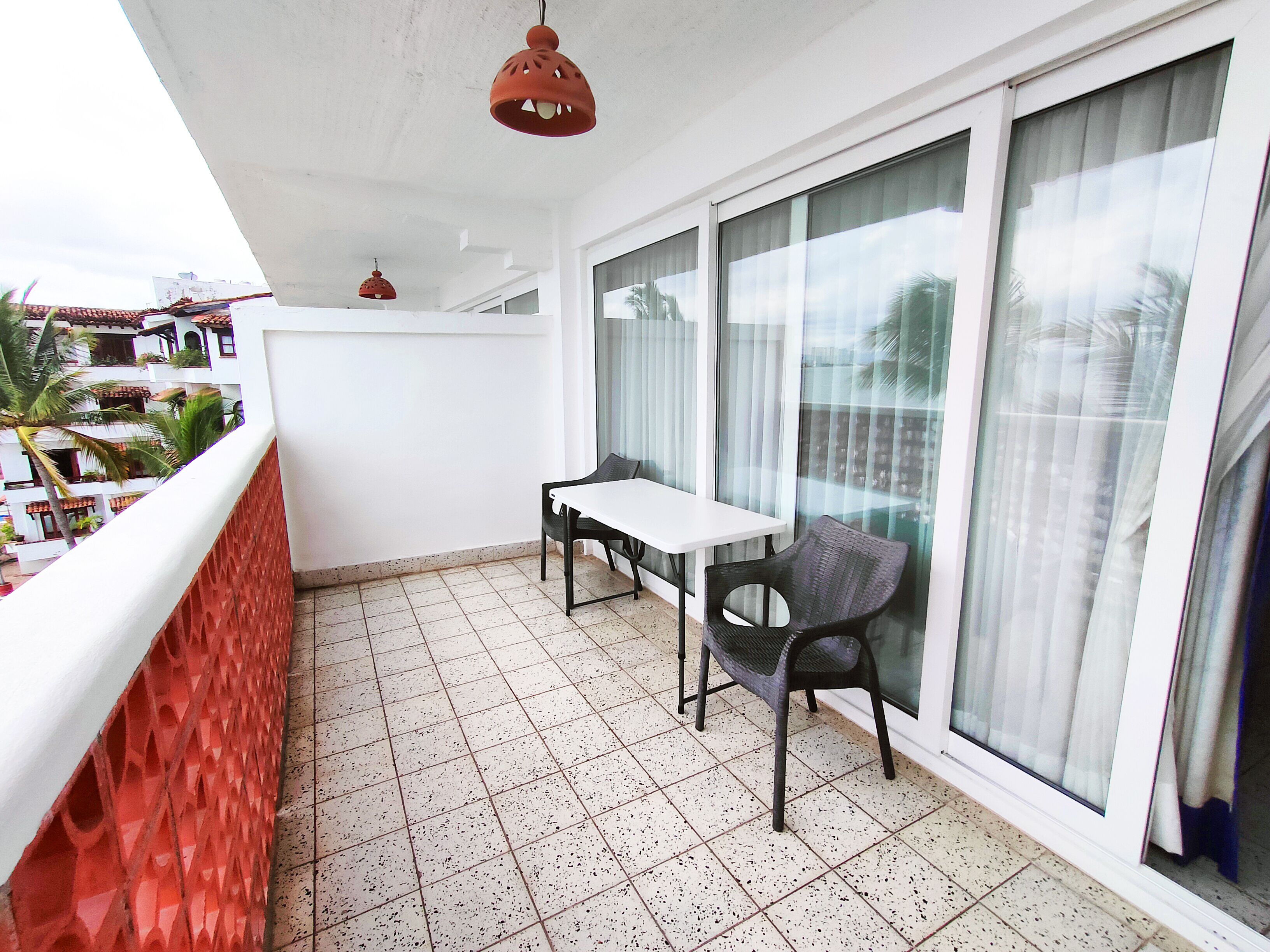 standard room, 2 double beds, ocean view | terrace/patio