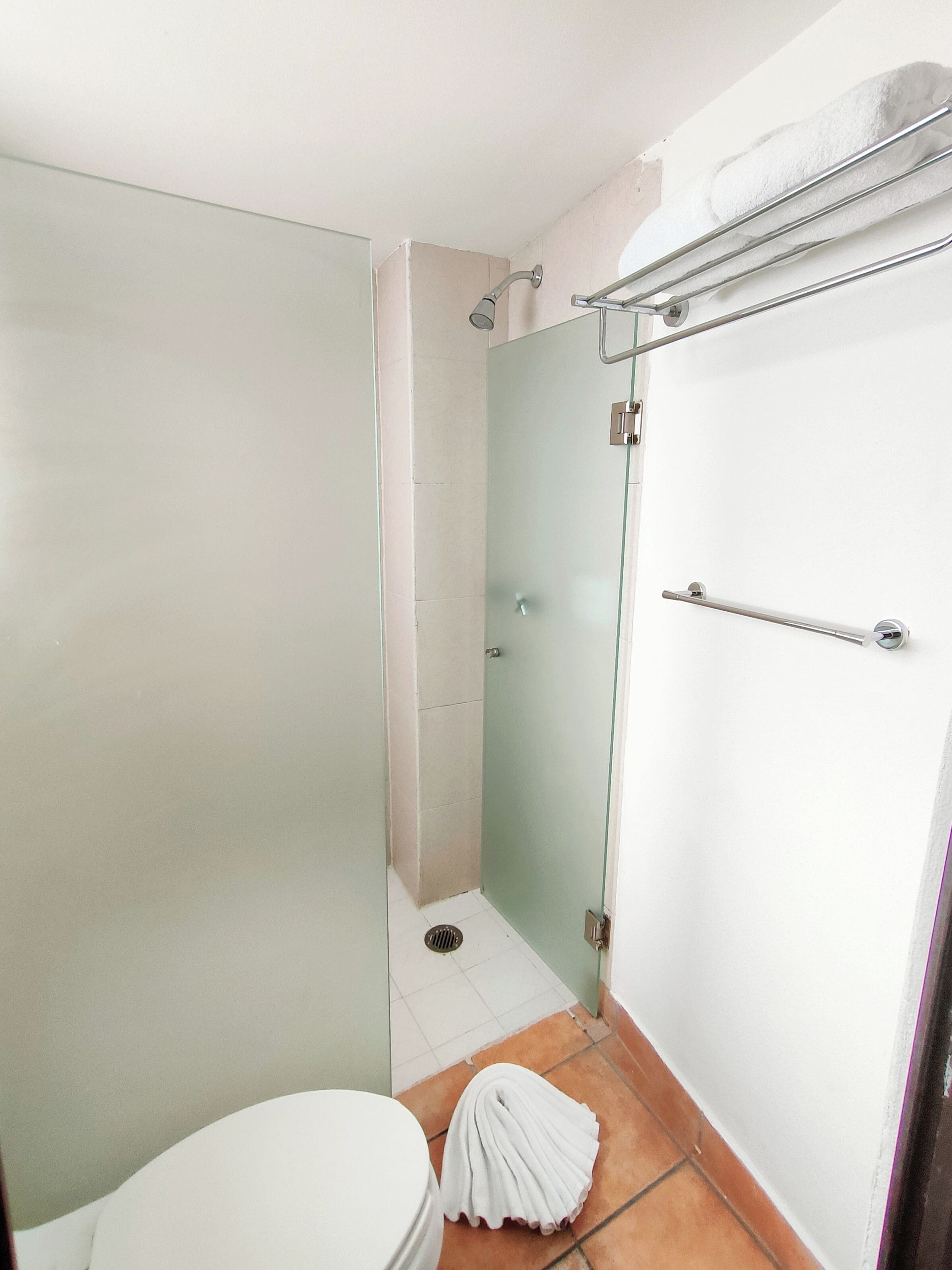 basic room, 1 double bed | bathroom | shower, free toiletries, towels, soap