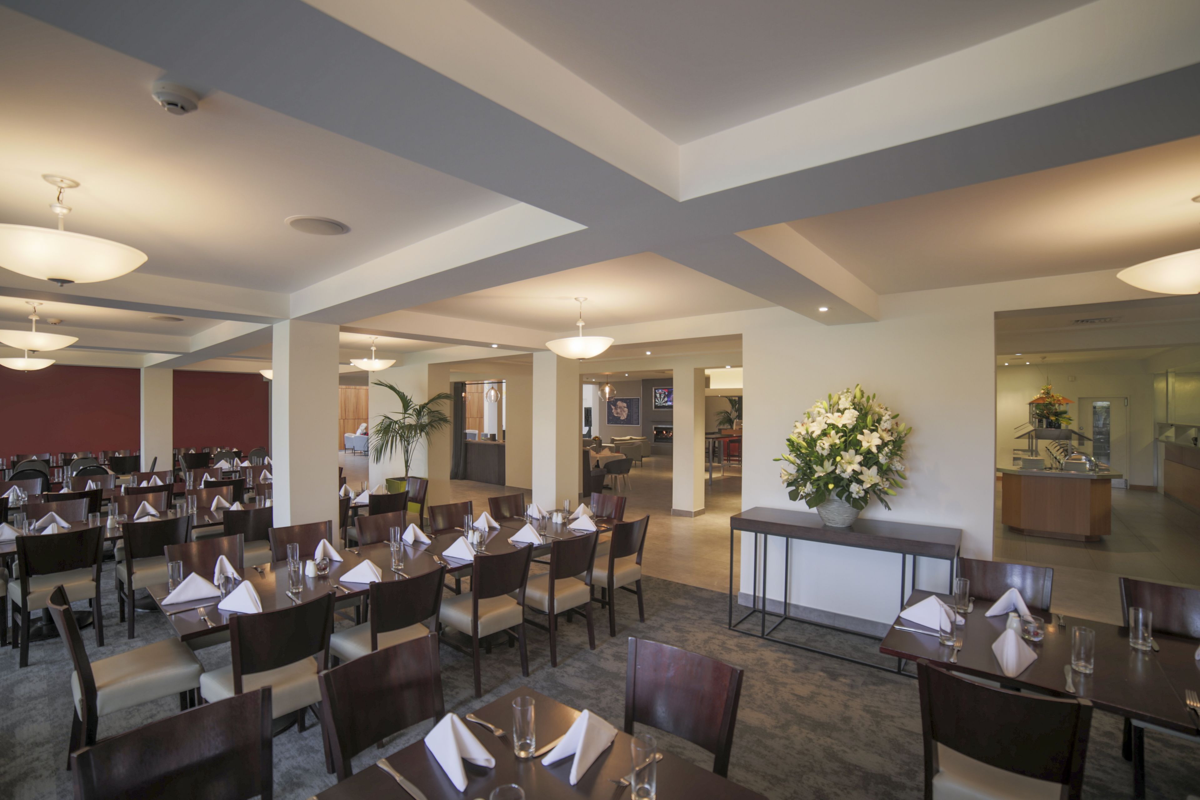 breakfast, lunch and dinner served