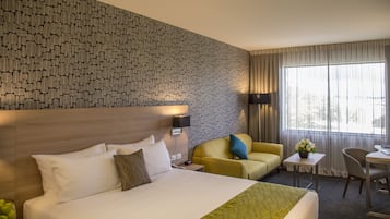 In-room safe, desk, laptop workspace, iron/ironing board