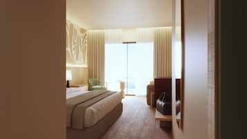 Desk, blackout drapes, free WiFi, bed sheets