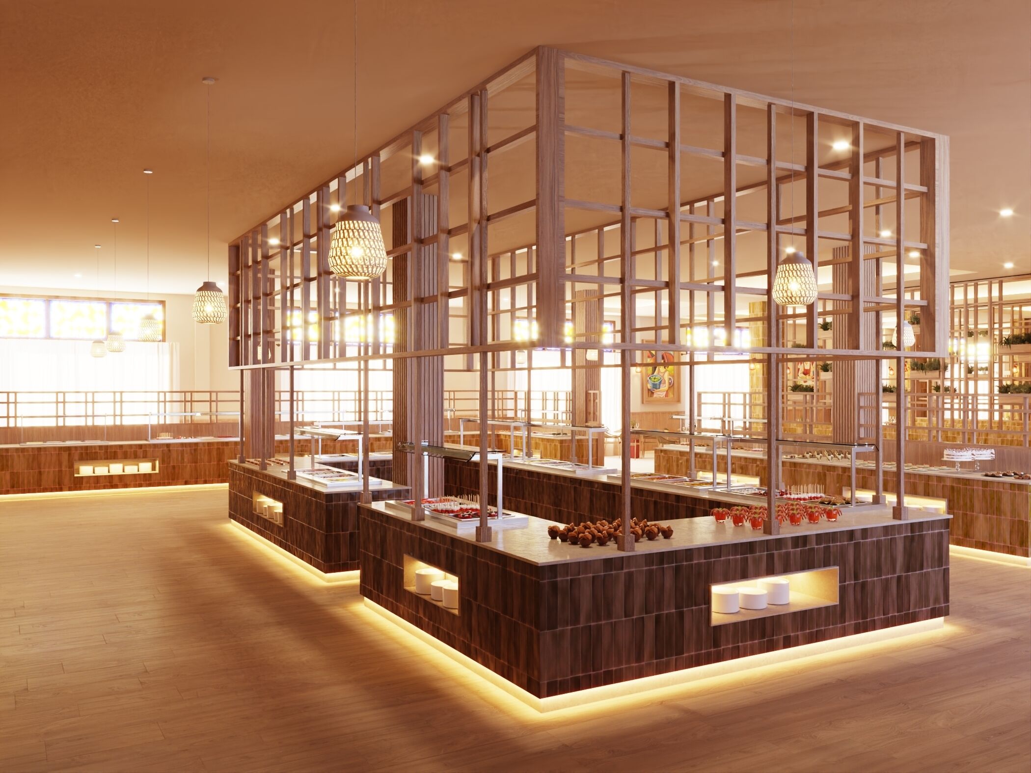 Free daily buffet breakfast
