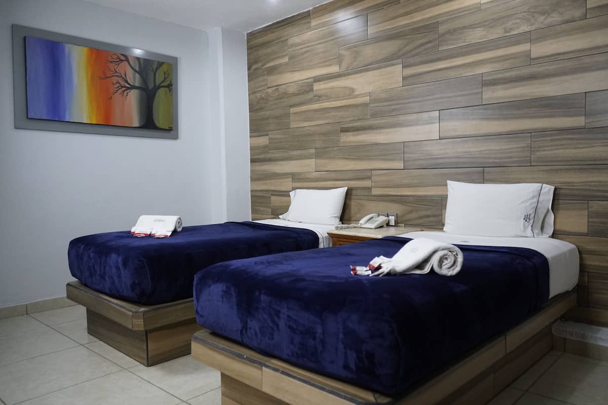 Standard Double Room, 2 Single Beds | In-room safe, desk, iron/ironing board, free WiFi