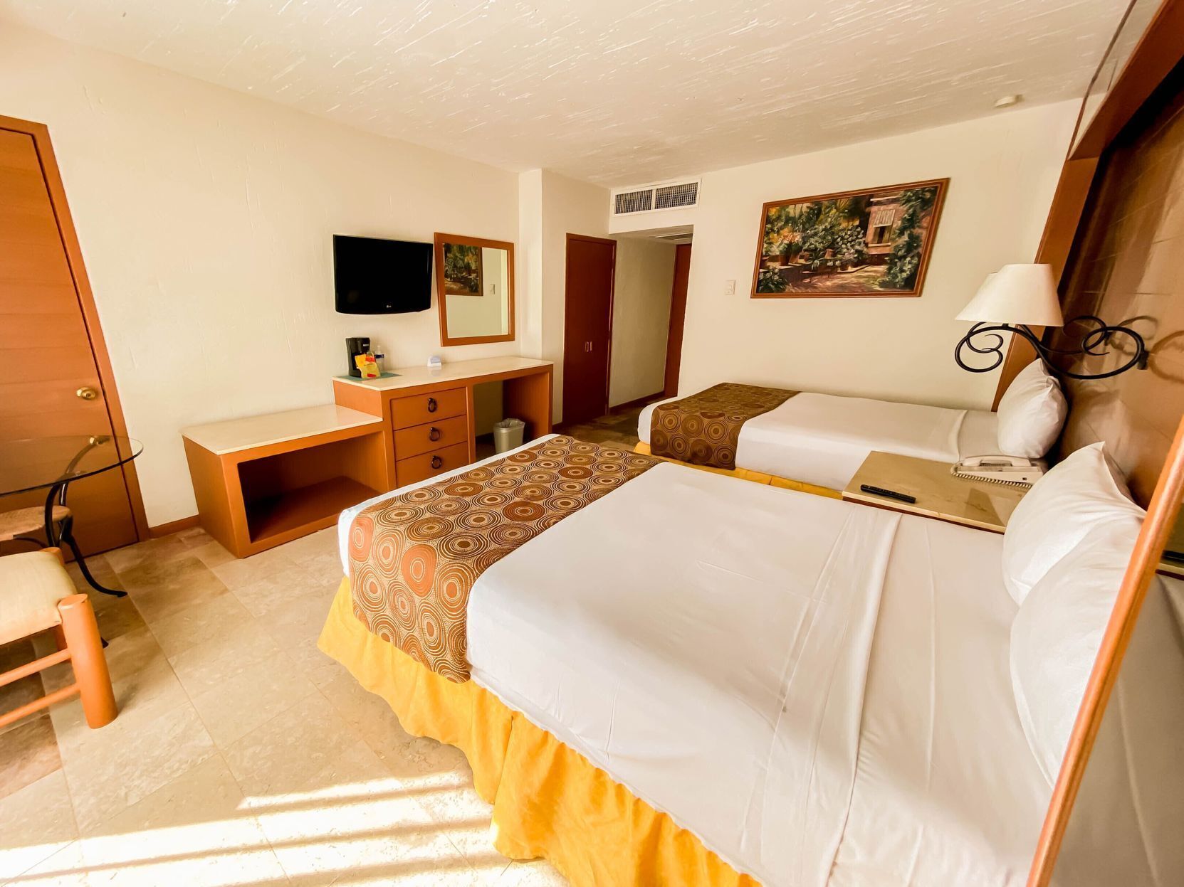 Individually furnished, blackout drapes, bed sheets