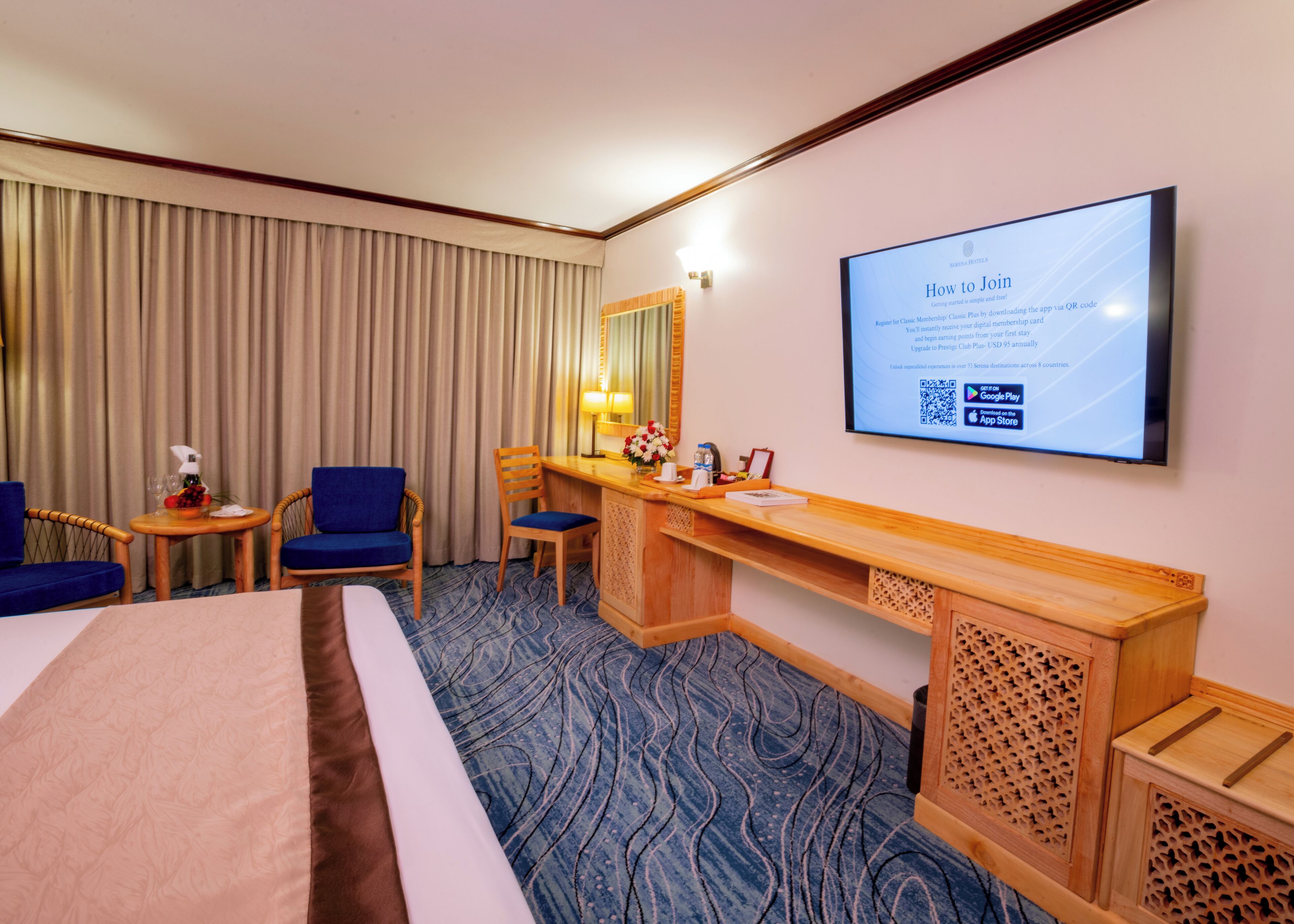 Minibar, két bảo mật tại phòng, bàn, màn/rèm cản sáng 