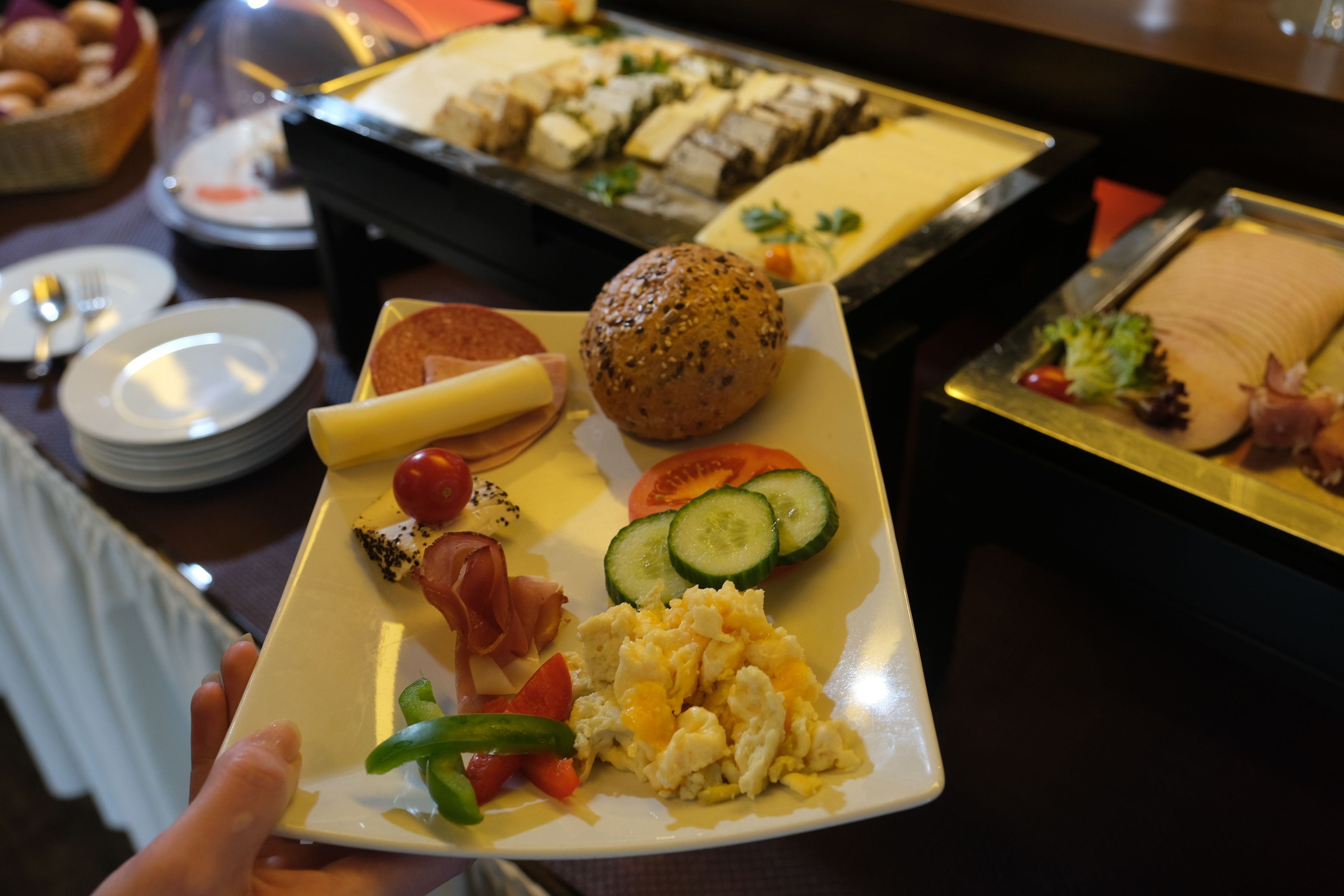 daily buffet breakfast (eur 17.9 per person)