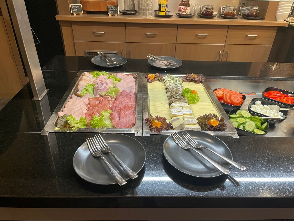 뷔페 아침 식사
