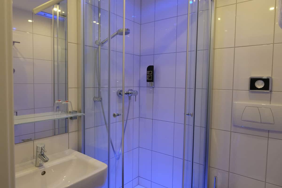 free toiletries, hair dryer, towels