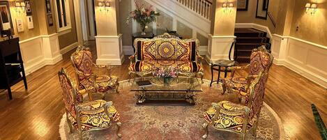 Sitteområde i lobbyen