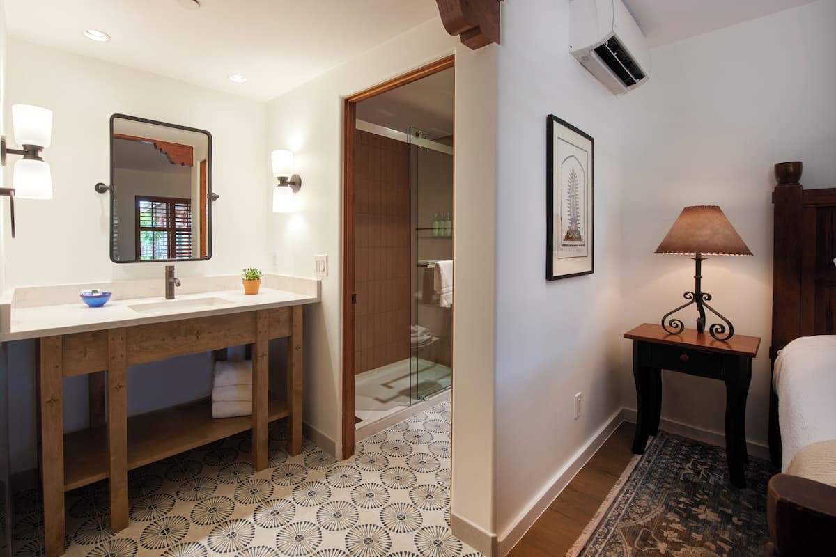 free toiletries, hair dryer, bathrobes, towels