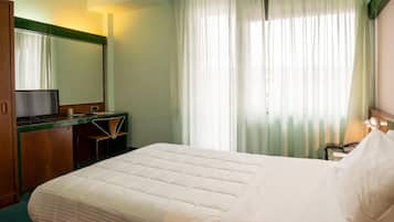 Memory foam beds, minibar, in-room safe, desk
