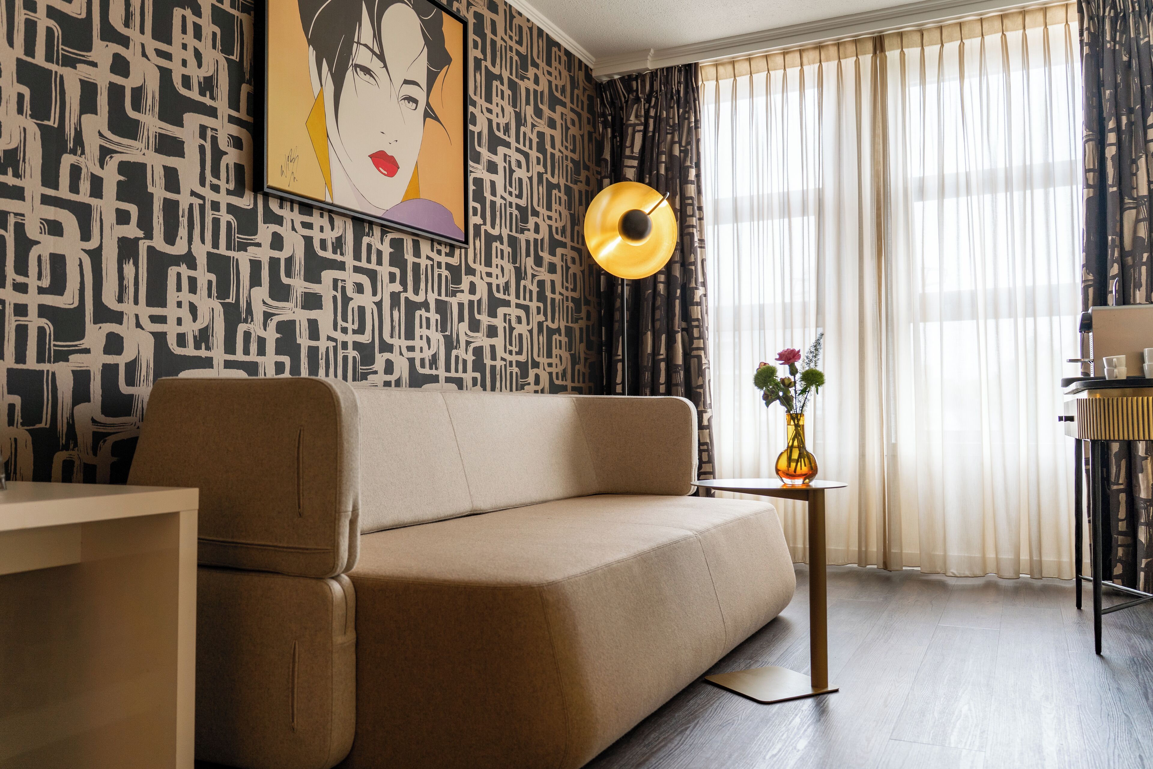 family suite, 1 king bed with sofa bed | egyptian cotton sheets, premium bedding, memory-foam beds, in-room safe