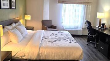 Premium bedding, desk, iron/ironing board, free WiFi