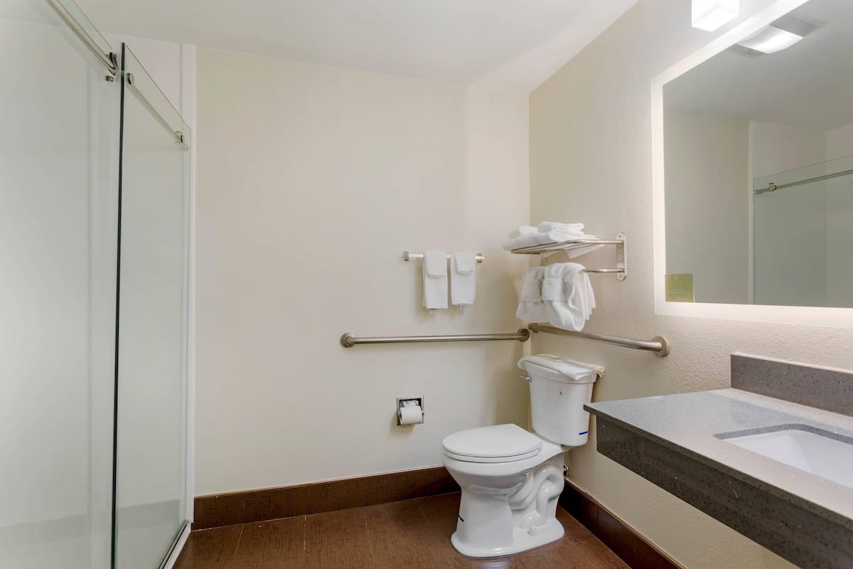 Zimmer, 1 King-Bett, barrierefrei, Nichtraucher | Zimmersafe, Schreibtisch, Verdunkelungsvorhänge, Bügeleisen/Bügelbrett