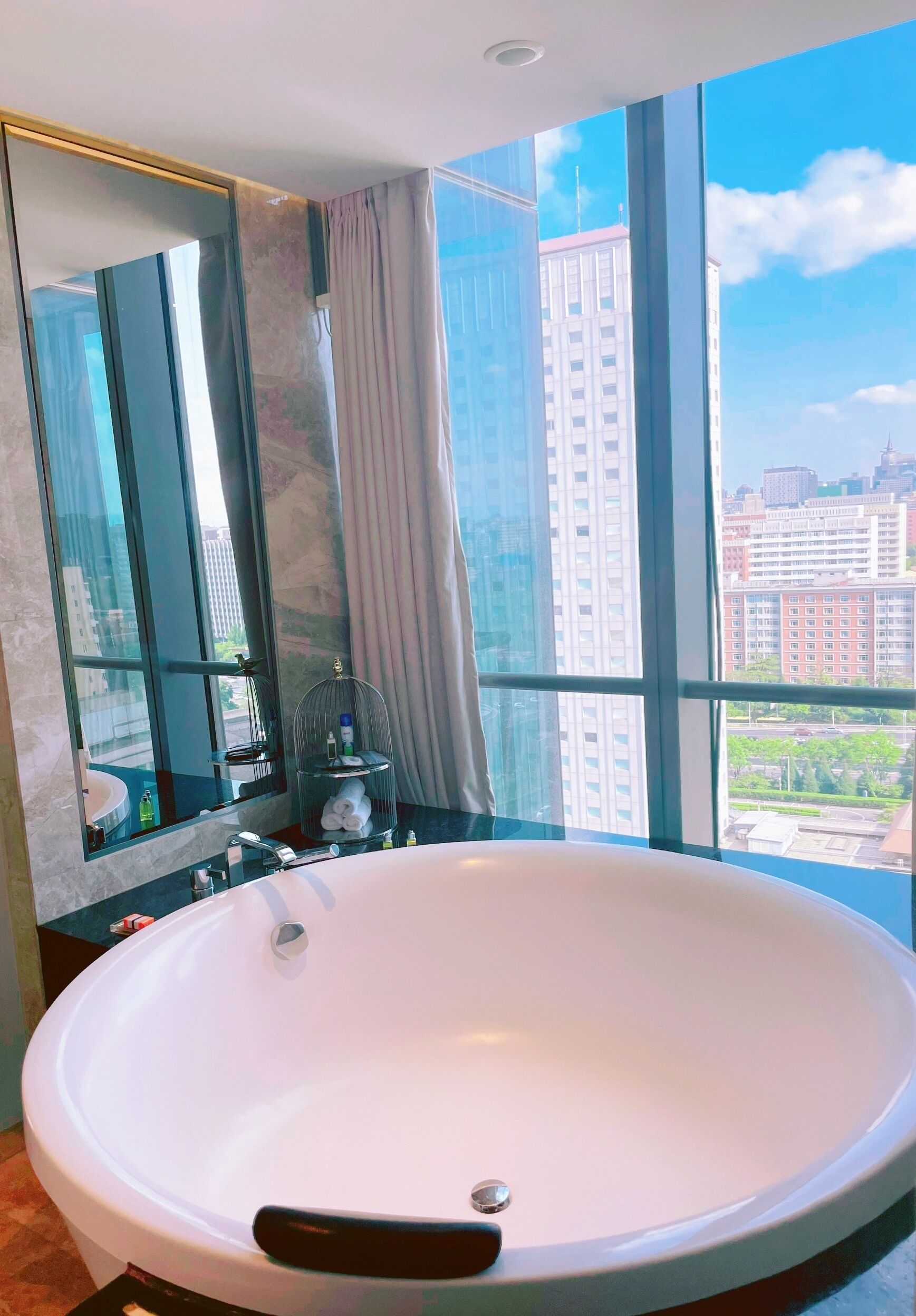 family suite, 1 king bed (prestige) | bathroom | separate bathtub and shower, deep-soaking bathtub, rainfall showerhead