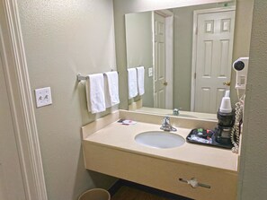 Free toiletries, hair dryer, towels