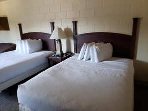 Premium bedding, desk, free WiFi, bed sheets