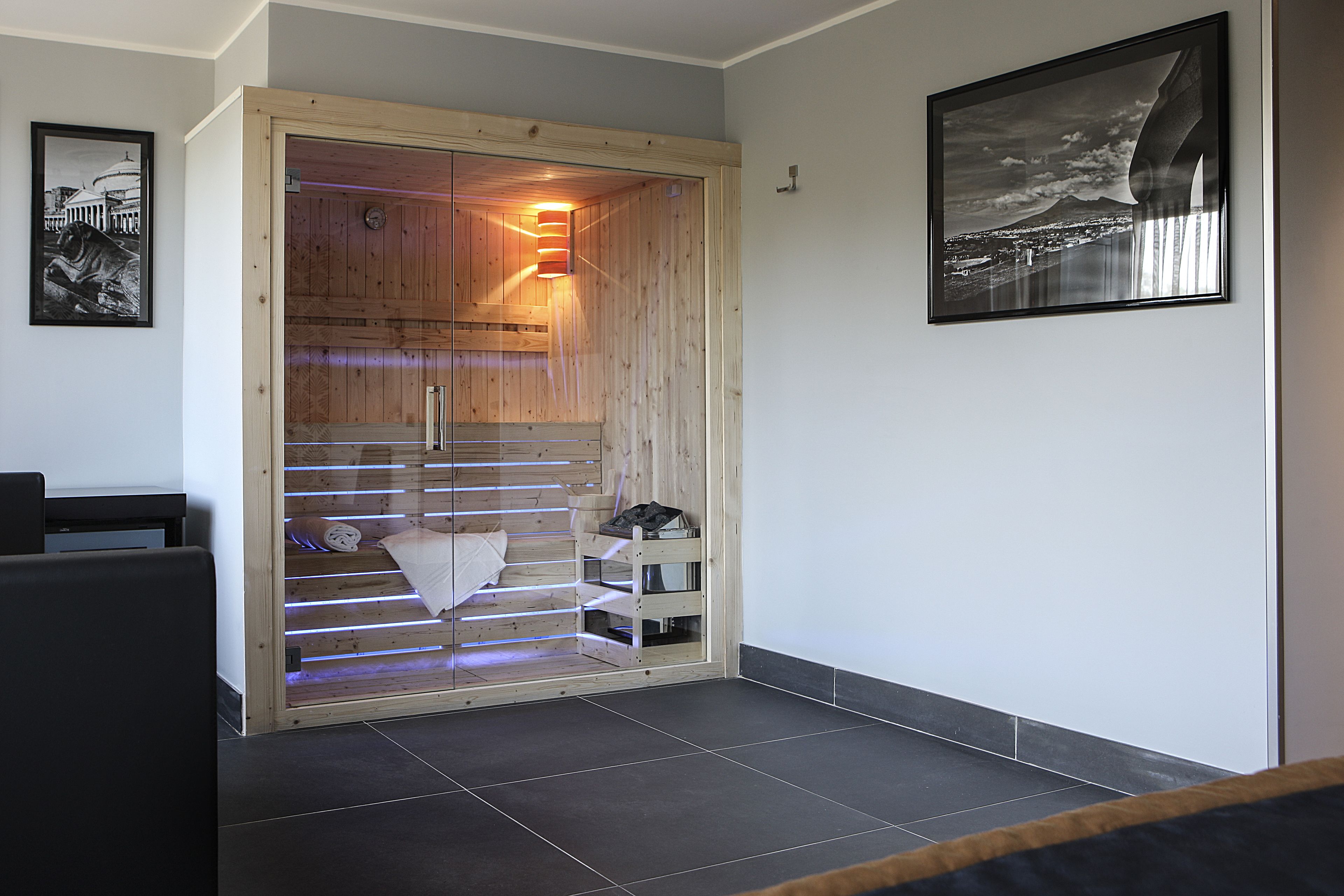 deluxe room, 1 king bed, jetted tub (with sofabed) | sauna