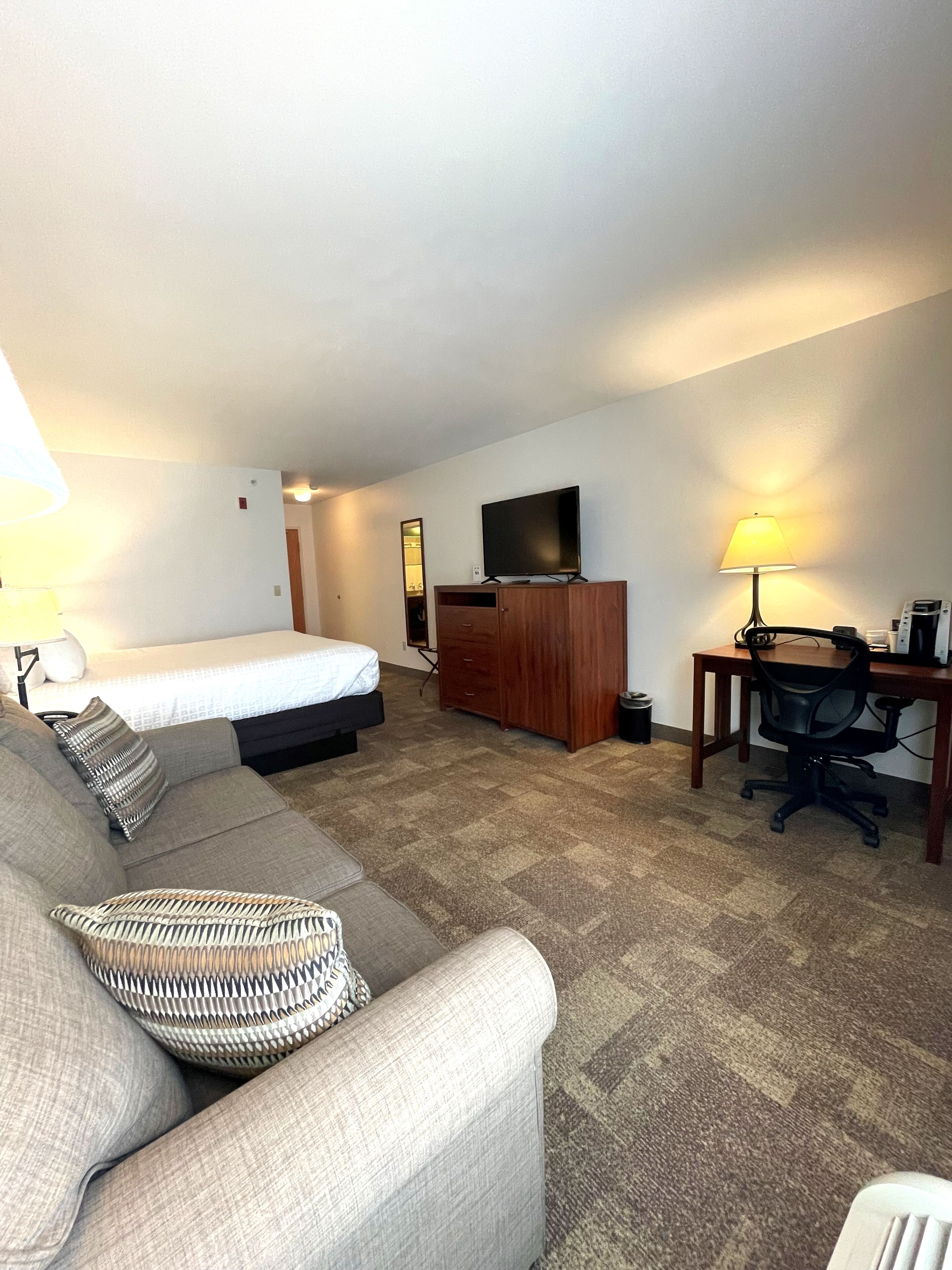 standard room, 1 king bed with sofa bed | egyptian cotton sheets, premium bedding, pillow-top beds, desk