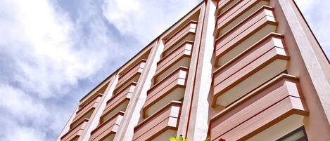 Majoituspaikan julkisivu