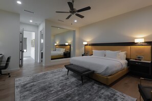 Premium bedding, in-room safe, individually furnished, laptop workspace