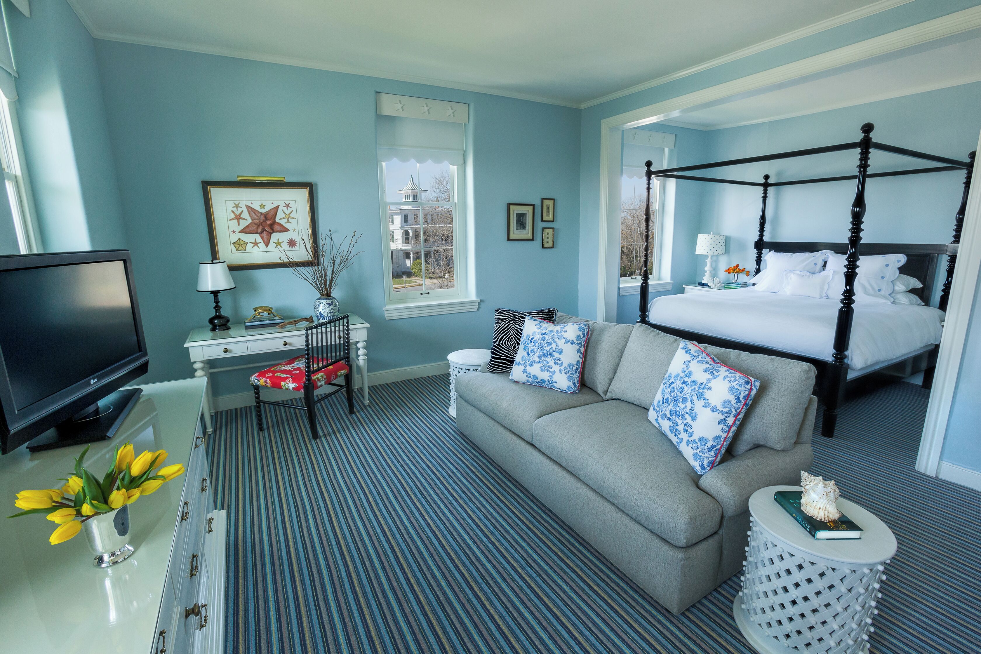 普通套房, 海景 (Ocean Side) | 客廳 | 32 吋平面電視連有線電視頻道、電視