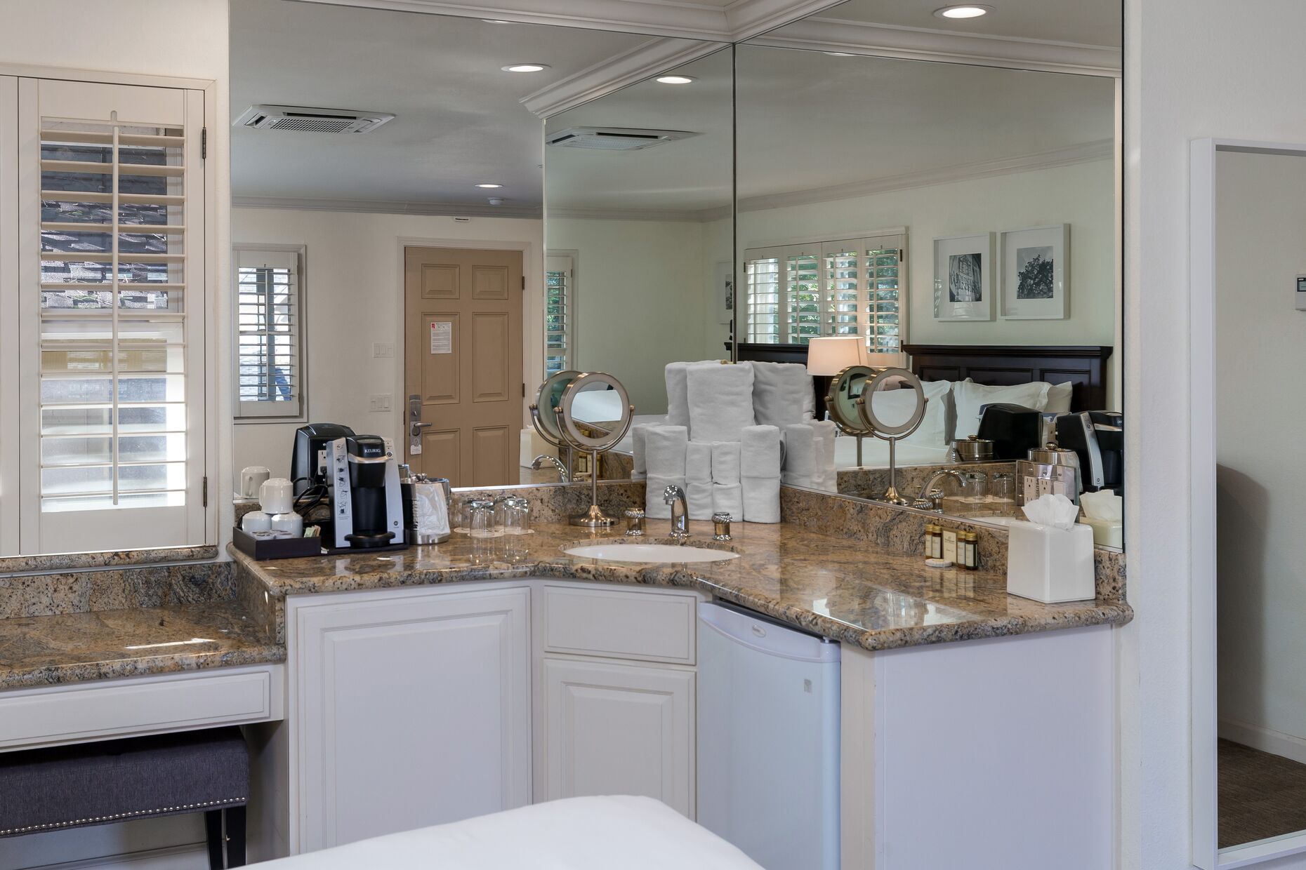 standard room, 2 queen beds | private kitchenette | fridge, coffee/tea maker