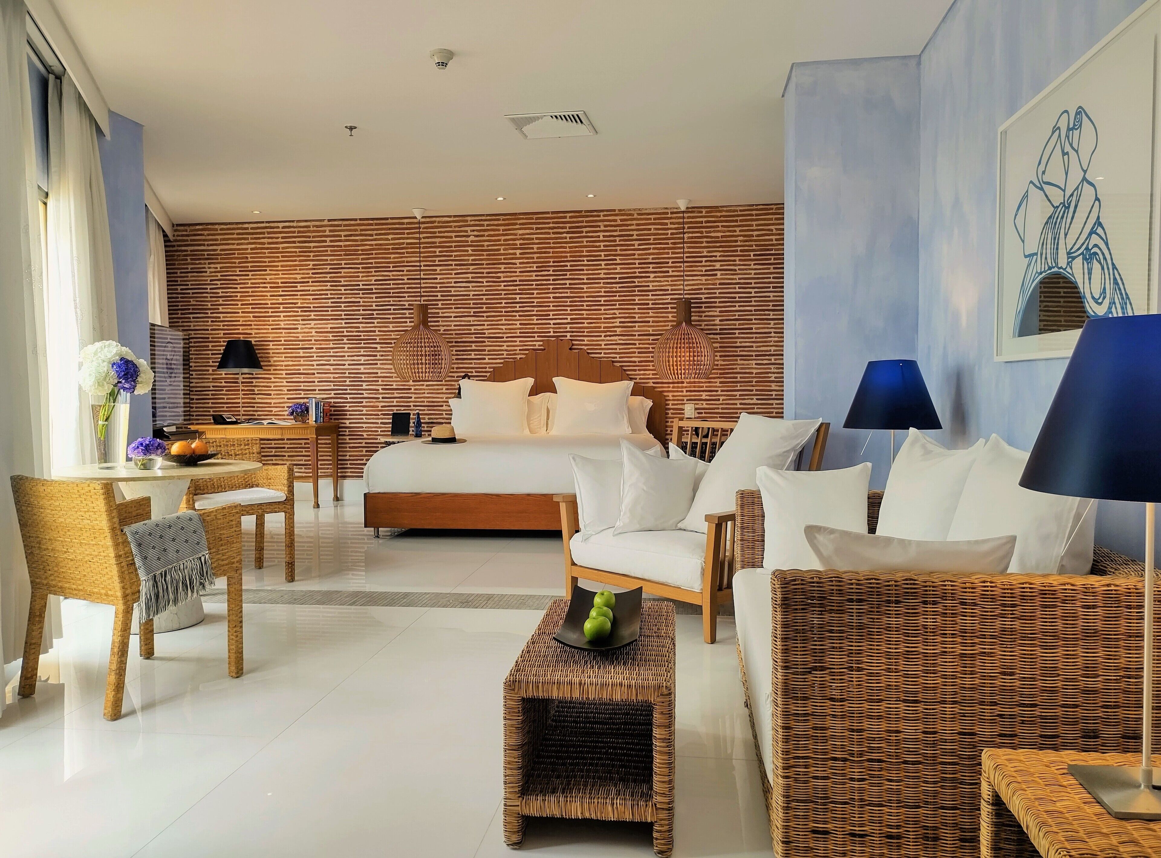 master suite | 1 bedroom, frette italian sheets, premium bedding, down duvets